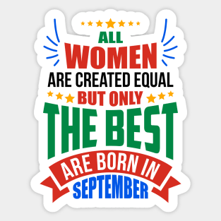 SEPTEMBER Birthday Special - WOMEN Sticker